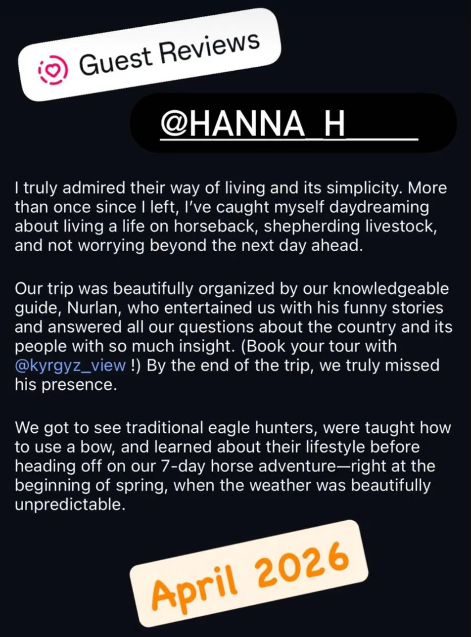April 2026 review by Hanna about a horseback trip